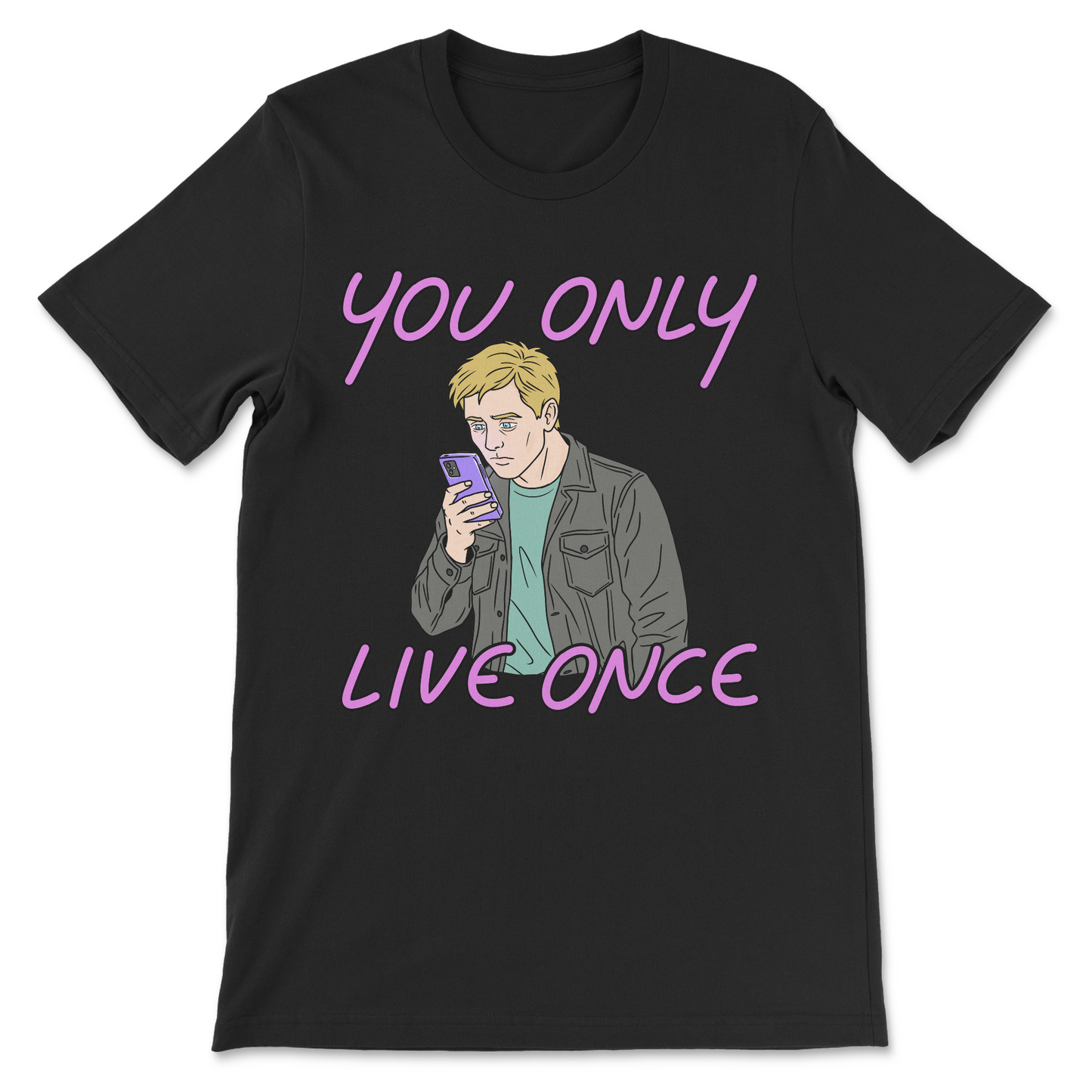 funny dark humor phone shirt